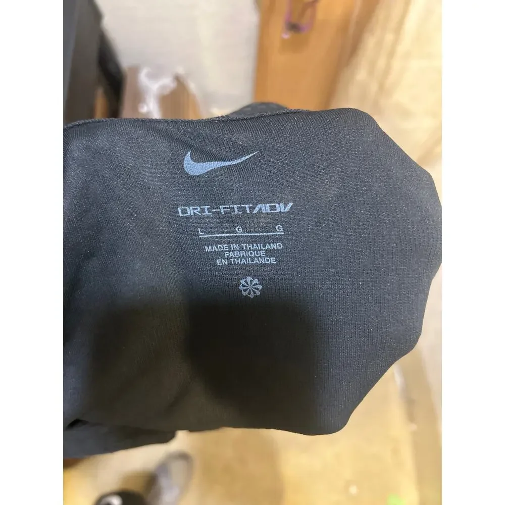 Nike Dri-FIT Women's Large Black‎ Golf Polo Shirt Celtic Logo
